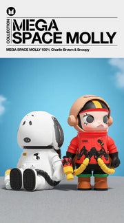 POP MART/MEGA SPACE MOLLY 100% Charlie Brown & Snoopy