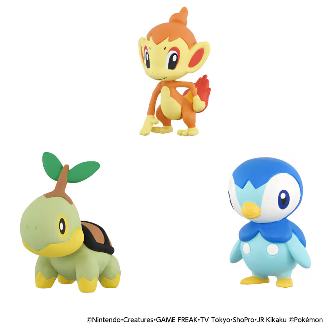 TAKARA TOMY/モンコレ ポケモン30周年記念 旅立ちの3匹セット シンオウ地方