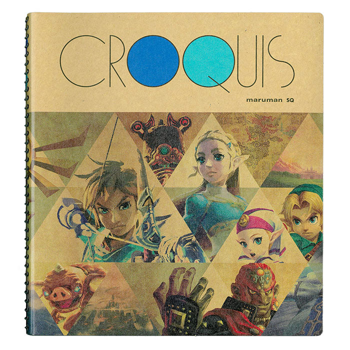 三英貿易/ゼルダの伝説　雑貨/ZZ23 BOTW クロッキーブックSQ