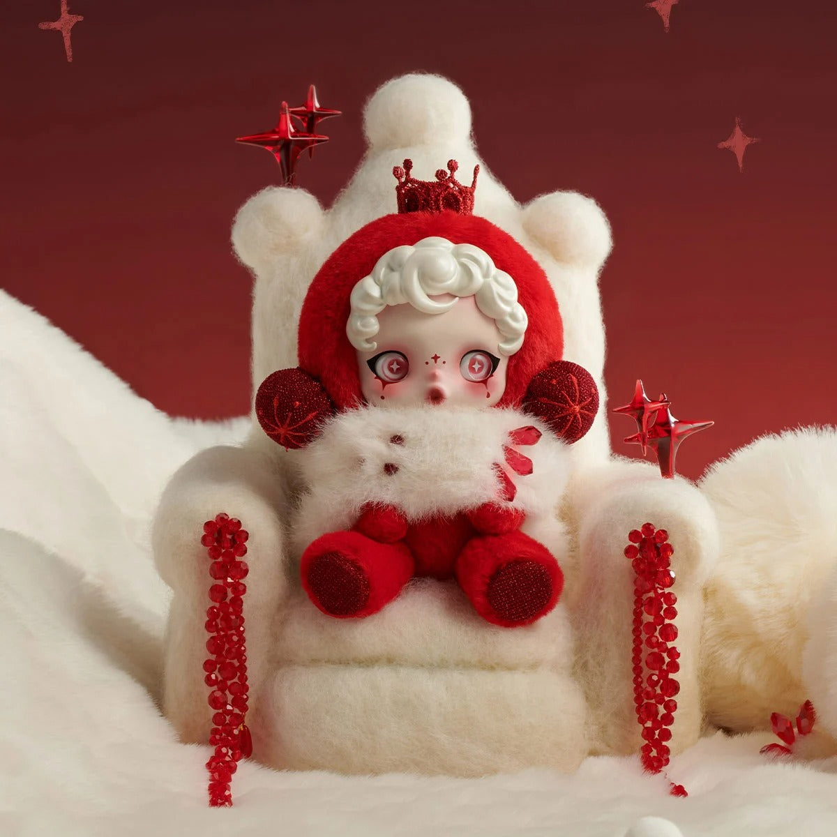 POP MART/SKULLPANDA Winter Symphony シリーズ ぬいぐるみペンダント（1/6）