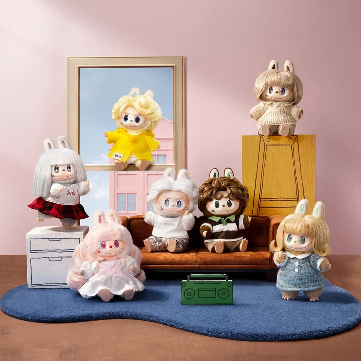 POP MART/THE MONSTERS ヘアサロン シリーズ ぬいぐるみペンダント（1/6）