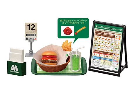 RE-MENT/Company collaboration: Delicious mouthfuls ♪ Mos Burger (1/6)