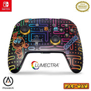 ライセンス商品/任天堂 PowerA ルメクトラ・エンハンスド・ワイヤレスコントローラー for Nintendo Switch パックマン ネオン アーケード