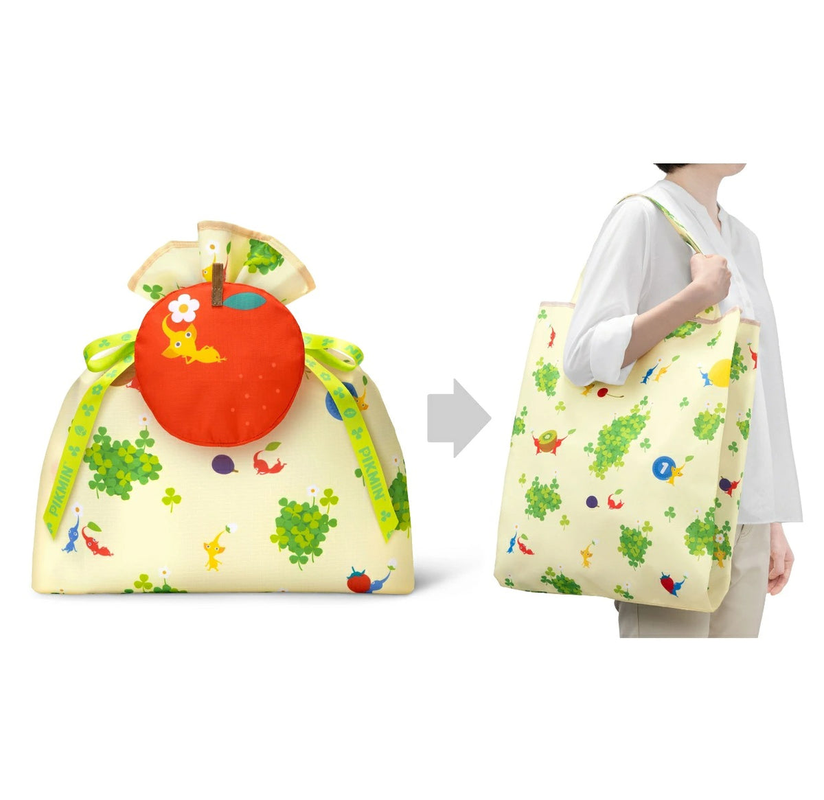任天堂 / ピクミン　ラッピング×エコバッグ L（ピクミン＆フルーツ）(1,700)
