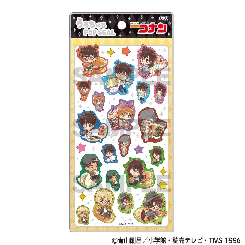 Uruchuru Pop Seal / Detective Conan Character Peko Junk Food